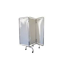 Biombo Hospitalar em Aço com Rodízios