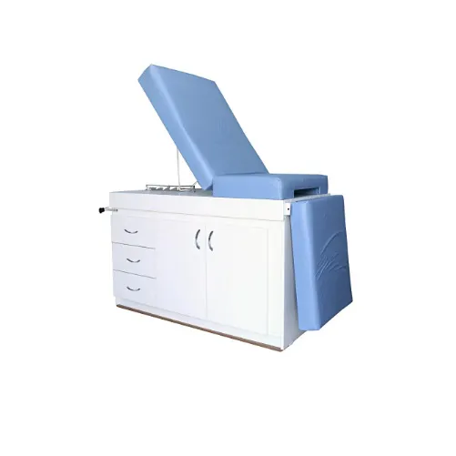 Mesa Ginecológica com Gabinete em MDF e Estofado – Luxo, Conforto e Funcionalidade