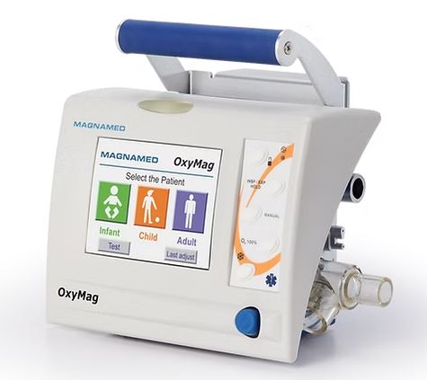 Ventilador Pulmonar OxyMag – Portátil, Versátil e Eficiente para Todas as Idades